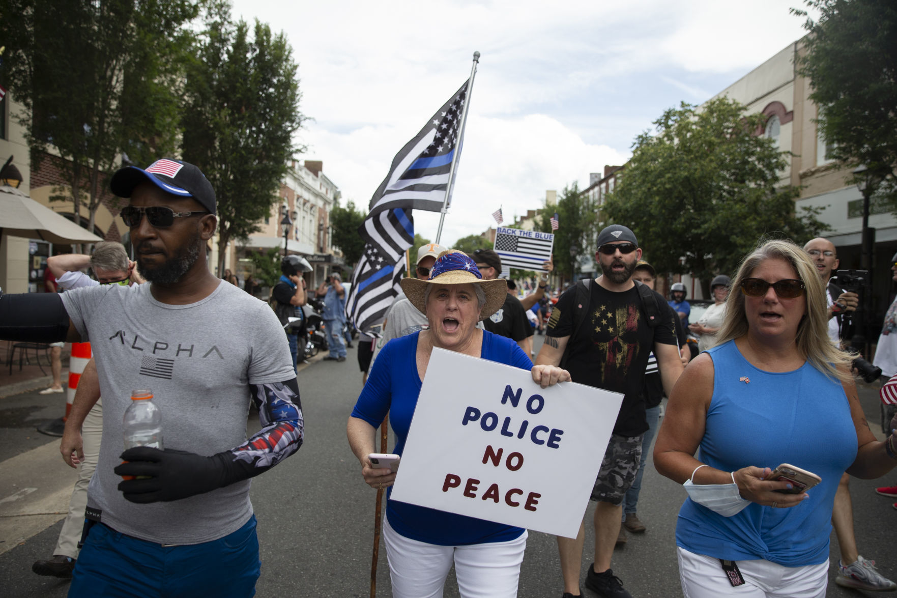 Back the Blue rally